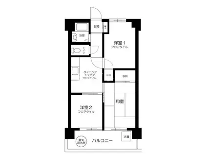 日興パレス羽田(3DK/8階)の間取り写真