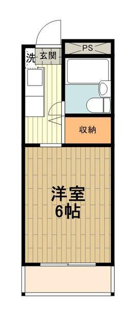 ヴァンベールTATE(ワンルーム/5階)の間取り写真