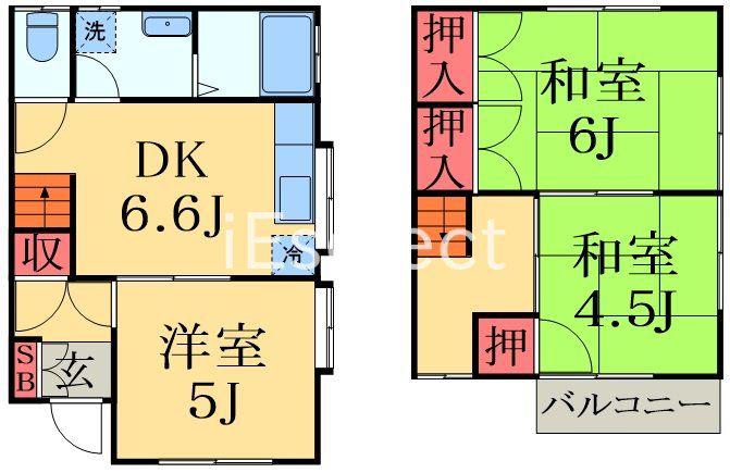 土気メープルヒルズ(3DK/1階)の間取り写真