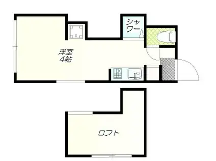 アーバンプレイス新宿戸山A(ワンルーム/2階)の間取り写真