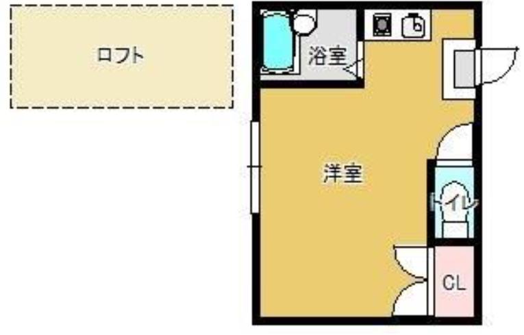 ヴィラ井尻(ワンルーム/1階)の間取り写真