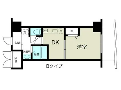 ノルデンハイム新大阪II(1DK/4階)の間取り写真