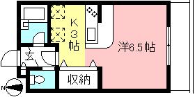 パレット(1K/1階)の間取り写真
