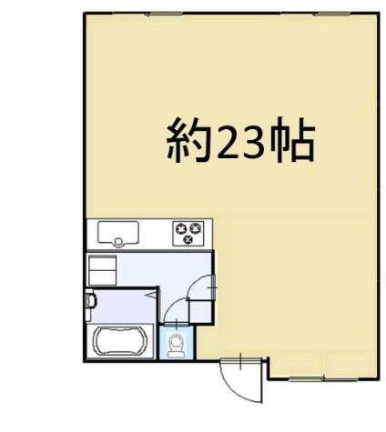 SKハイツ芝新町(ワンルーム/2階)の間取り写真