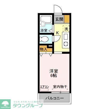 アーバンライフ(1K/1階)の間取り写真