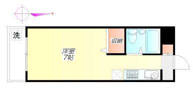 TAIYOマンション(ワンルーム/3階)の間取り写真