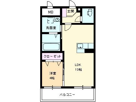PLACE72(1LDK/1階)の間取り写真