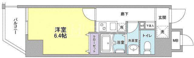 IBERIS COURT(1K/3階)の間取り写真