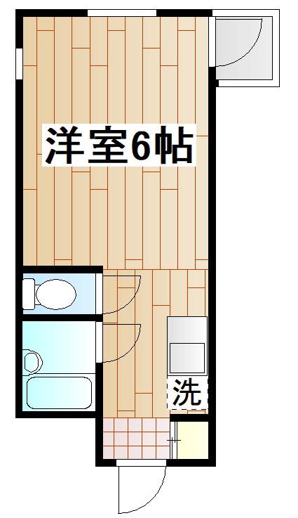 ヨコハマベイヒルズ(ワンルーム/1階)の間取り写真