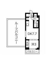 スパシエベルタ板橋本町(1DK/5階)の間取り写真