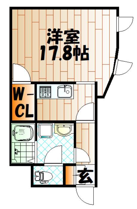 NO.63 オリエントキャピタルタワー(1K/3階)の間取り写真