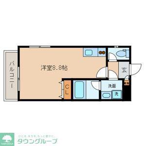 パーシモン千石(ワンルーム/5階)の間取り写真