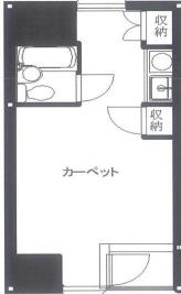 江戸川橋センチュリープラザ21(ワンルーム/10階)の間取り写真