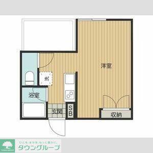 GOODY 北坂戸(ワンルーム/3階)の間取り写真