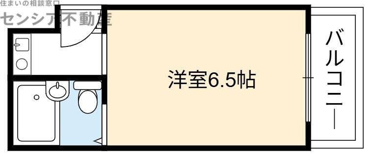 シュライン森ノ宮(1K/2階)の間取り写真