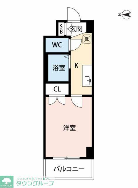 マイナビSTAYスパシエ大宮新都心(1K/6階)の間取り写真