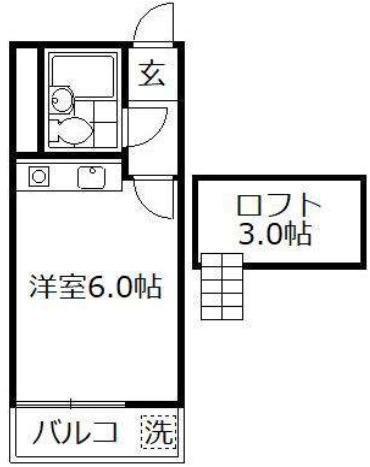 ASPECI(ワンルーム/1階)の間取り写真