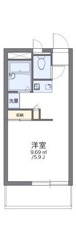 レオパレスキッショー(1K/2階)の間取り写真
