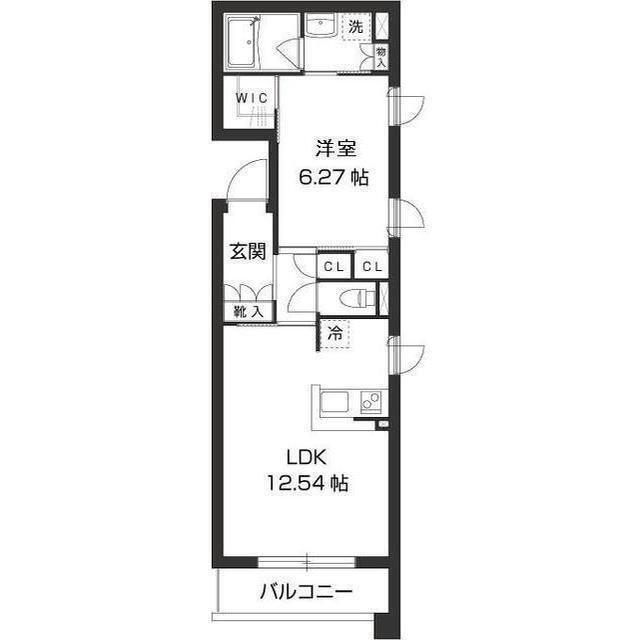 ガーデン荻窪(1LDK/3階)の間取り写真
