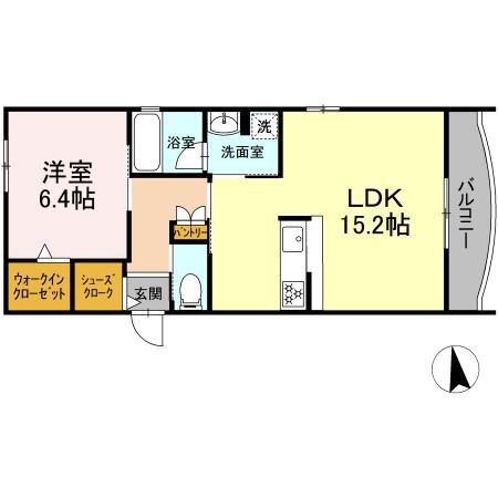 SKY ONE(1LDK/5階)の間取り写真