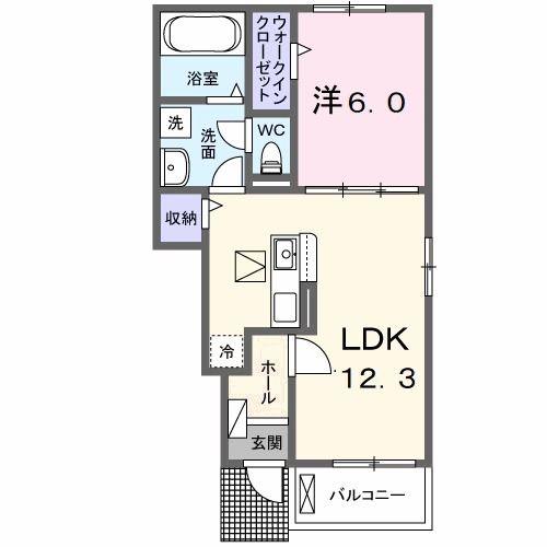 土佐くろしお鉄道宿毛線 具同駅 徒歩13分 2階建 築3年(1LDK/1階)の間取り写真