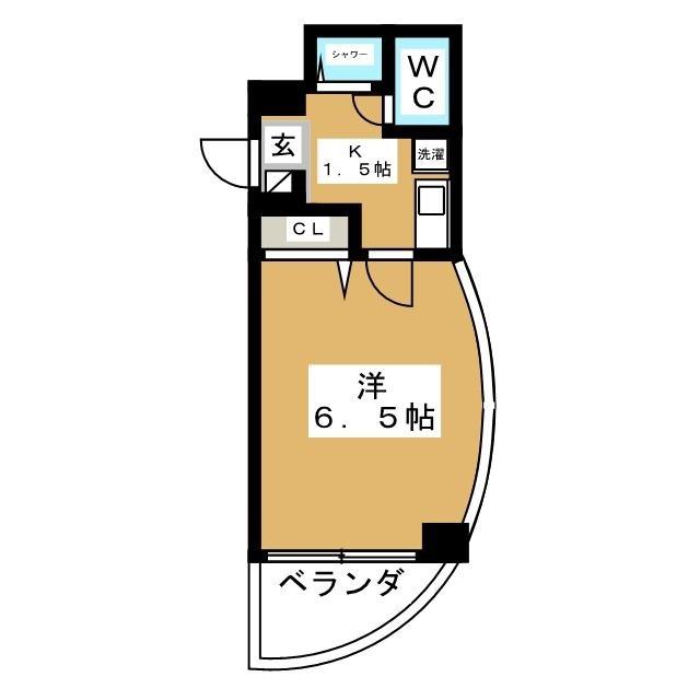 リッツマンション椚田(1K/3階)の間取り写真
