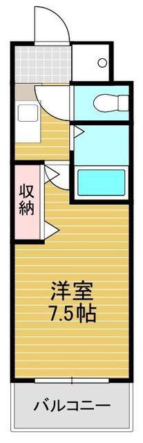 パームツリー野芥(1K/2階)の間取り写真