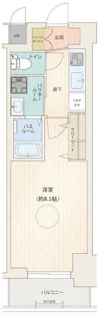 エステムコート名古屋今池アーバンゲート(1K/5階)の間取り写真