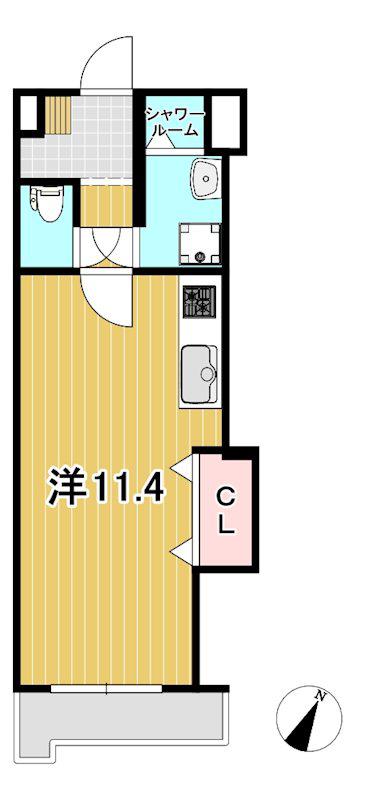 三協ビル(ワンルーム/5階)の間取り写真
