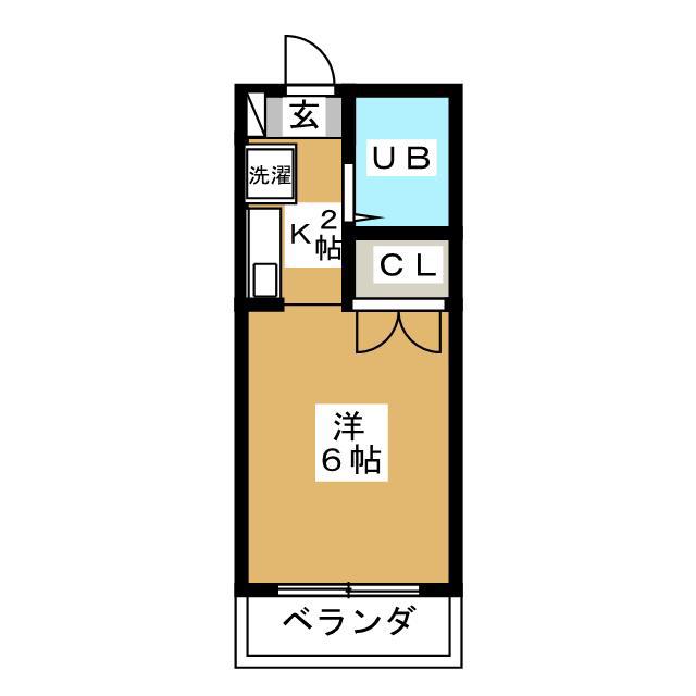 ヌーベルバーグ(ワンルーム/3階)の間取り写真