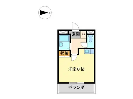 ドール新栄(ワンルーム/4階)の間取り写真