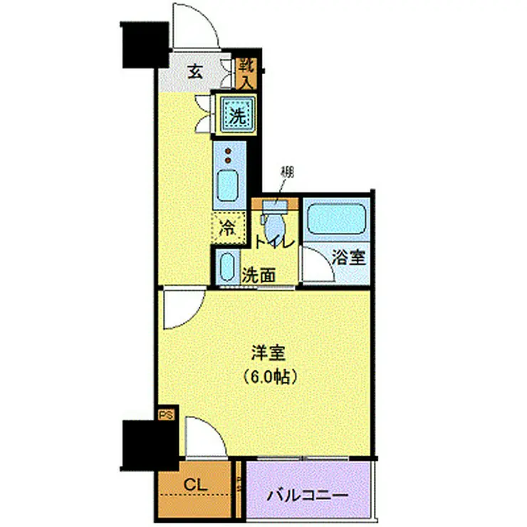 XEBEC千鳥町 4階階 間取り