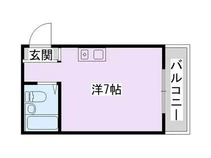未来ハウス(ワンルーム/3階)の間取り写真