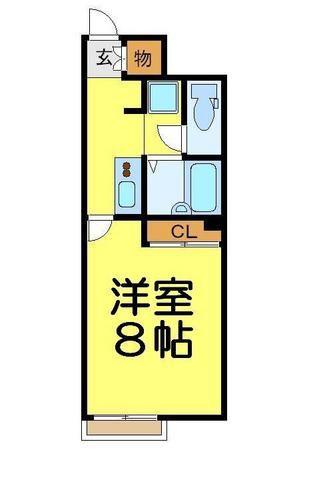 レオネクストLAN48191(1K/2階)の間取り写真