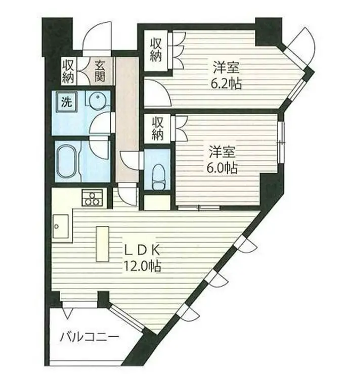 エスティメゾン北新宿 7階階 間取り