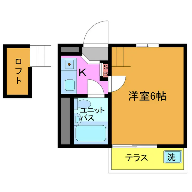 ジュネパレス市川第21 1階階 間取り