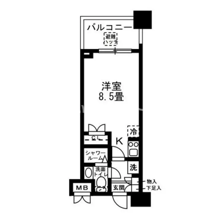 レジディア錦糸町 8階階 間取り