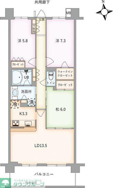 アークプラザ戸塚(3LDK/2階)の間取り写真