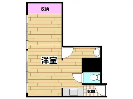 竹ノ塚ショッピングセンタービル(ワンルーム/3階)の間取り写真