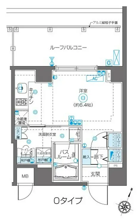 フェニックス飯田橋 4階階 間取り
