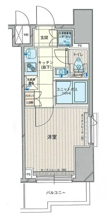 ルーブル仲六郷弐番館 2階階 間取り
