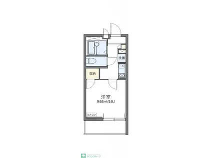 レオネクスト横浜カンパネラ(1K/1階)の間取り写真