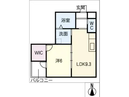 やすらぎシニアこの(1LDK/2階)の間取り写真