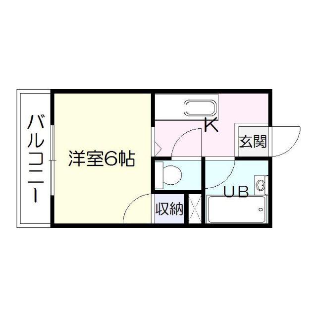トミーズマンション(1K/2階)の間取り写真
