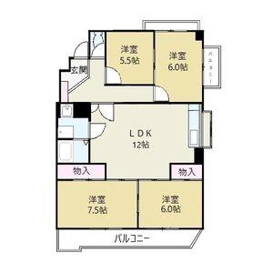 エトワール藤(4LDK/2階)の間取り写真