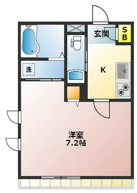 ハイネス新江古田 1階階 間取り