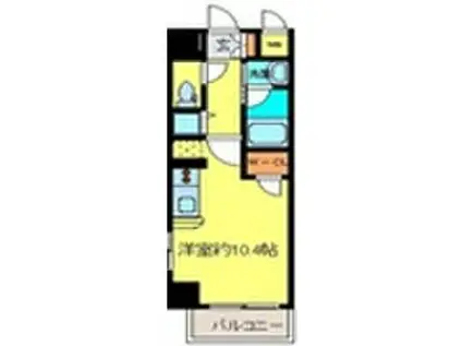 プラウドフラット河原町(ワンルーム/3階)の間取り写真