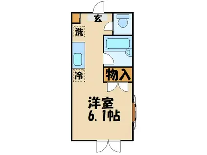 やよい館(1K/2階)の間取り写真