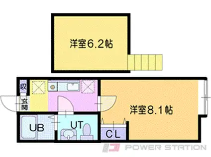 グランジュール文京台(1K/2階)の間取り写真