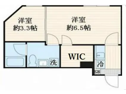 ALATO新宿御苑(2K/4階)の間取り写真